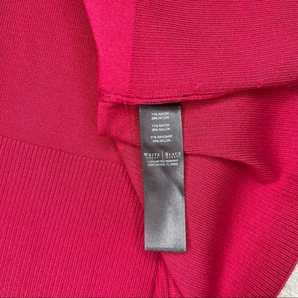 White House Black Market Pink Snap Front Sweater Cardigan Size XS - Picture 12 of 12